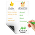 Magnetic Whiteboard for Fridge 8.5x12 inch A4 Magnetic Dry Erase Board Magnetic White Board for Frig Magnetic Sheet Small Magnetic List for Refrigerator Magnetic Grocery Shoping List