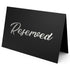 10 Pack Black Reserved Table Signs for Wedding Silver Foil Reserved Seating Signs for Wedding Chairs Church Pews Double Sided Cardstock Reserved Signs for Tables Table Tent Reservation Cards