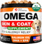Omega 3 for Dogs Dog Skin and Coat Supplement Fish Oil for Dogs Chews Allergy and Dog Itch Relief Dog Anti Shedding Supplement Dog Dry Skin Treatment Salmon Oil Made in USA 120 Treats