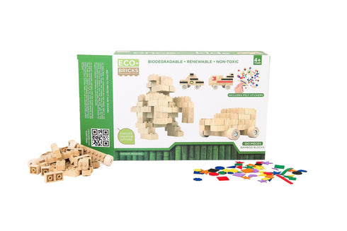 Eco-Bricks Bamboo Education Set 180pcs