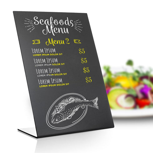 Small Tabletop Chalkboard Sign 6x8 inch Mini Tabletop Chalkboard Sign Small Blackboard with Stand Chalkboard Stand Table Black Table Menu Stand Table Top Chalk Board Table Top Chalk Easel