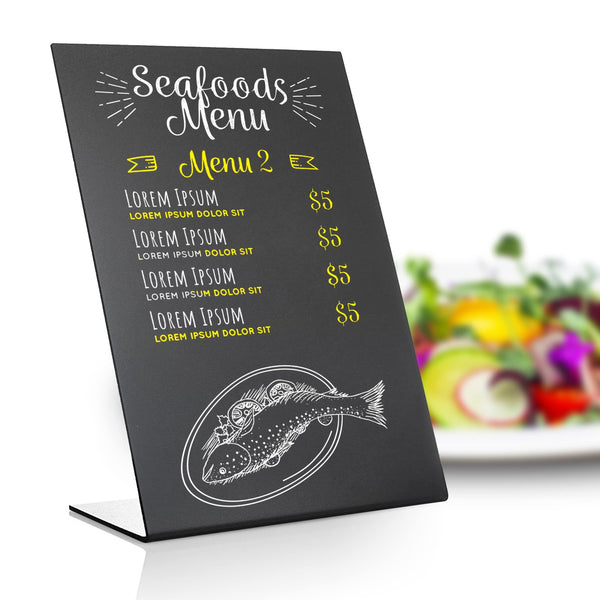 Small Tabletop Chalkboard Sign 6x8 inch Mini Tabletop Chalkboard Sign Small Blackboard with Stand Chalkboard Stand Table Black Table Menu Stand Table Top Chalk Board Table Top Chalk Easel