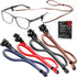 Eyeglass Chains for Women Men Premium ECO Leather Glasses Strap Holder Eyeglasses Chain Cords String Eyeglass Lanyards Holders Around Neck