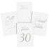 Silver Table Numbers 1 30 for Wedding Reception Silver Foil Table Number Cards 4x6 in with Head & Gift Table Restaurant Table Numbers Wedding Numbers for Tables Card Stock Wedding Table Numbers