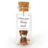 Cute Girlfriend and Boyfriend Gifts Personalized Anniversary Present for Her Him Custom Birthday Gift Idea for Women Men (Brown Bear I Love You Beary Much Gift Bottle)