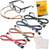Eyeglasses Holder Strap Cord PREMIUM ECO LEATHER Eyeglasses String Holder Chain Necklace Glasses Cord Lanyard Eyeglass Retainer