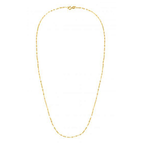 1.2mm 14k Yellow Gold Alternate Valentino Chain