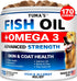 Omega 3 Fish Oil for Dogs 170 Chews Skin and Coat Supplement Omega 3 for Dogs Dry & Itchy Skin Relief Treatment Allergy Support Dog Anti Shedding Treats Shiny Coats EPA & DHA Salmon