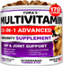 Dog Multivitamin Chewable with Glucosamine Dog Vitamins and Supplements 170 Treats Senior & Puppy Multivitamin for Dogs Hip & Joint Support Immune Health Skin Heart Digestion Probiotics