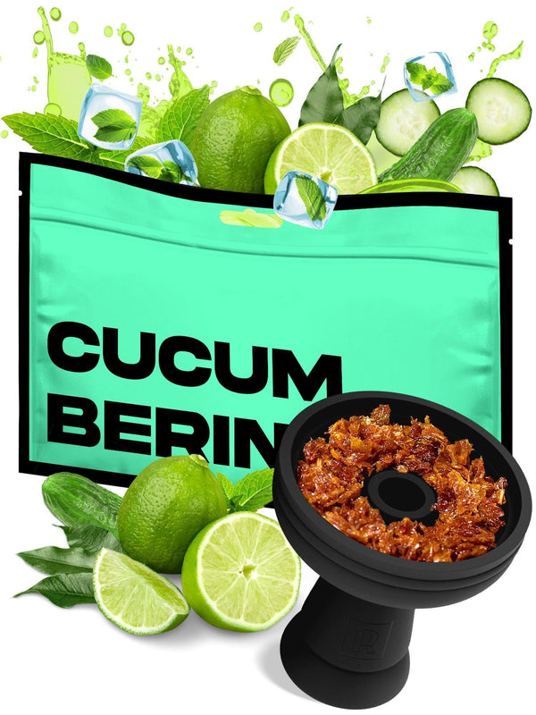 Hookah Flavors Cucumberito Hookah Flavor Herbal 1 pouch Hookah Tobacco Free Molasses & Nicotine Free (1 Count)