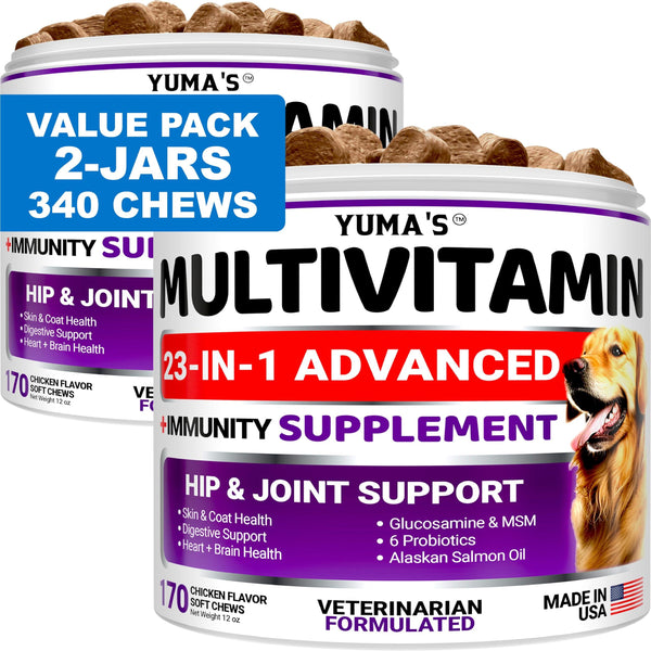 (2 Pack) Multivitamin Treats for Dogs Made in USA