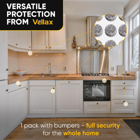 Felt Pads for Cabinet Doors 04 Diameter 128 PCS Grey Self Adhesive Felt Bumpers Felt Dots to Protect Glass Furniture Walls & Floor Door Bumpers to Prevent Slamming