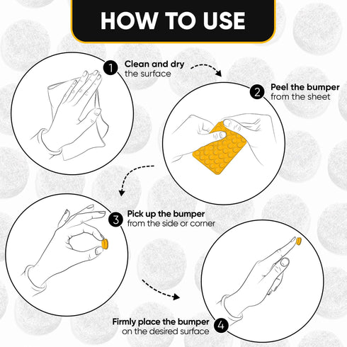 Felt Pads for Cabinet Doors 04 Diameter 128 PCS Grey Self Adhesive Felt Bumpers Felt Dots to Protect Glass Furniture Walls & Floor Door Bumpers to Prevent Slamming