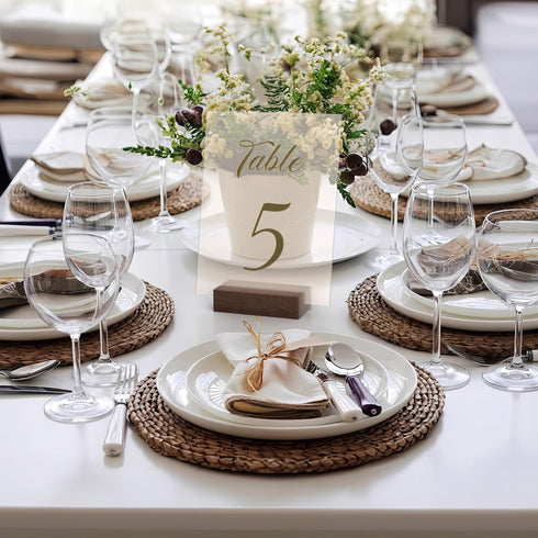 12 Pack Wood Place Card Holder Small Place Card Holders for Table Brown Table Number Holders for Wedding Table Sign Holders Picture Wooden Photo Holders for Tables Mini Place Card Stands