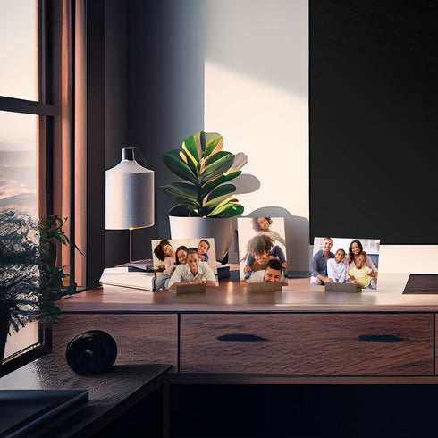 12 Pack Wood Place Card Holder Small Place Card Holders for Table Brown Table Number Holders for Wedding Table Sign Holders Picture Wooden Photo Holders for Tables Mini Place Card Stands