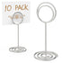10 Pack Table Number Holders for Wedding Silver Place Card Holder Table Sign Holders Picture Photo Holders for Tables Mini Table Number Stands Silver Small Table Number Holders Clip Stand