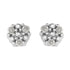 .925 Sterling Silver 1/10 cttw Prong Set Round-Cut Trio Diamond Stud Earrings (I-J Color, I3 Clarity)