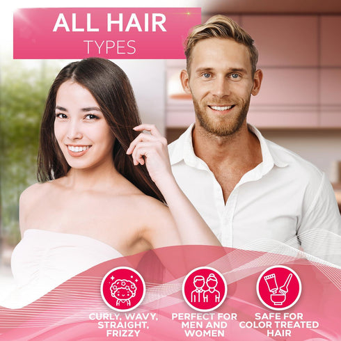 Rice Water Shampoo and Conditioner Set Sulfate Free for Thin and Fine Hair Fuller Thickening Formula for Women and Men With Strengthening Saw Palmetto Anti Thinning Volumizing for Thick Hair