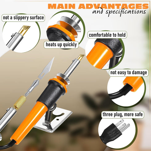 Handheld Electric Cutter Tool Soft Foam Cutting Tool 10 Blades Hot Wire Foam Cutter Tool