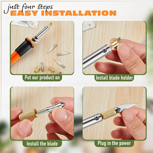 Handheld Electric Cutter Tool Soft Foam Cutting Tool 10 Blades Hot Wire Foam Cutter Tool