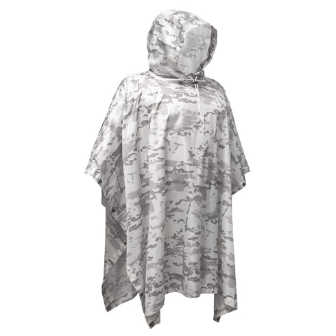 Eosphorus Multicam Alpine Snow Camo Hooded Poncho Winter Camouflage Ultra Thin Windbreaker Hunting Apparel