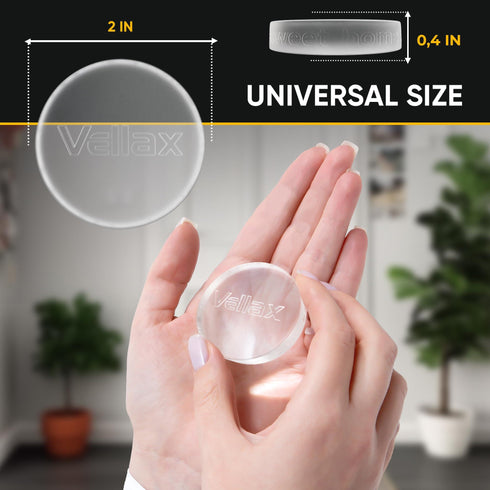 Wall Protectors 4 Pcs of Clear Rubber Knob Self Adhesive Guard Door Bumper Reusable Solution for Stopping Damage & Noise from Doors in Your Home or Office Durable Shock Absorbent Discreet