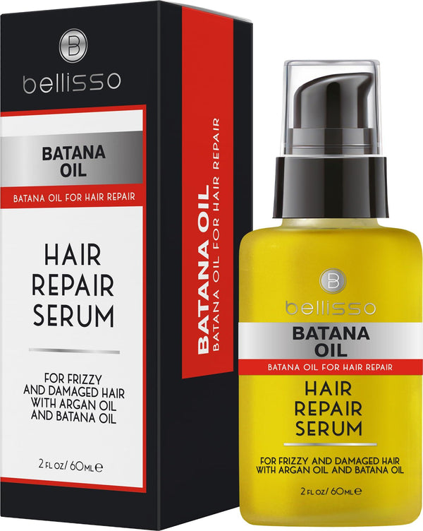 Batana Oil Hair Serum Repair Thinning Dry Damaged Fine and Split Ends Thickening Lightweight Formula Anti Frizz and Heat Protection Control Products for Men and Women Curly and Frizzy Mix