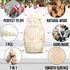 AEVVV Unfinished Russian Christmas Crafts Set 7 pcs Unpainted Christmas Nesting Dolls Blank Paint Your Own Matryoshka Father Frost Snow Maiden Snowman
