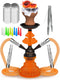 Orange Hookah Set 2 Hose Hookah – LilOne 12” Orange Mini Hookah Combo Kit