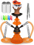 Orange Hookah Set 2 Hose Hookah – LilOne 12” Orange Mini Hookah Combo Kit