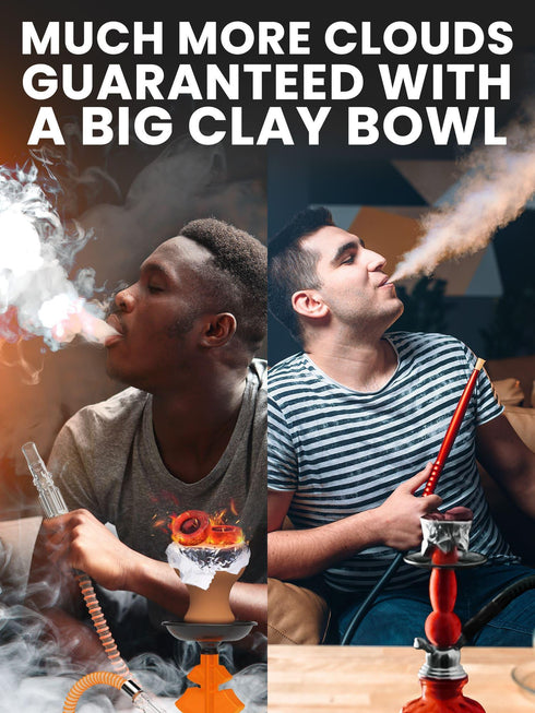 Orange Hookah Set 2 Hose Hookah – LilOne 12” Orange Mini Hookah Combo Kit