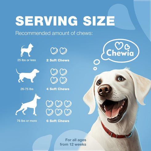 Hemp Сalming Сhews for Storms Separation Fireworks Vet Visits Travel Grooming 180 Treats (Duck Flavor)