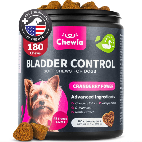 Dog UTI Treatment Dog Cranberry Supplement for Bladder & Kidney Health Urinary Tract Incontinence Support Cranberry Supplement for Dog Incontinence Bladder Control Cranberry Chews
