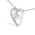 .925 Sterling Silver Diamond Accent MOM Heart Pendant Necklace (J-K Color, I2-I3 Clarity) - 18" Inches