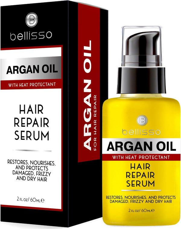 Moroccan Argan Oil Serum Frizz Control Hair Care Products for Women Moisturizer Treatment for Damaged Frizzy Dry Curly and Straight Hair Travel Size Hydration and Leave in Conditioner