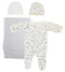 Unisex Newborn Baby 4 Pc Sets Nc_0964s