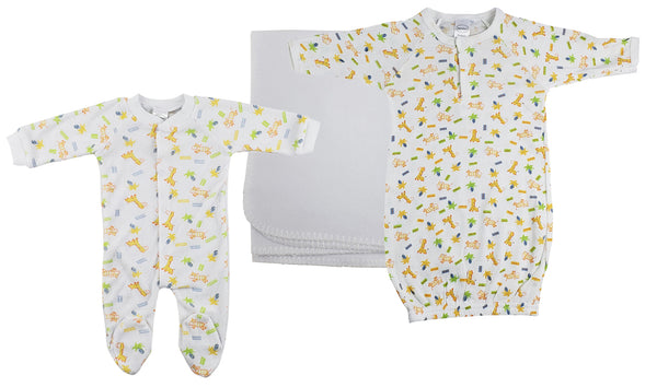 Unisex Newborn Baby 3 Pc Sets Nc_0966m