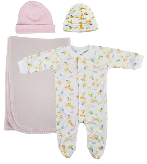 Girls Newborn Baby 4 Pc Sets Nc_0960m