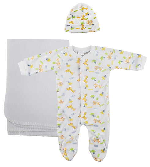 Unisex Newborn Baby 3 Pc Sets Nc_0965l