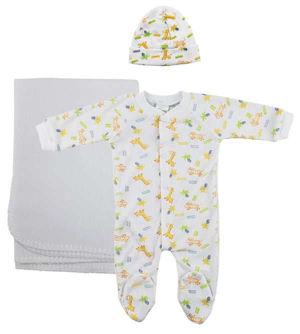 Unisex Newborn Baby 3 Pc Sets Nc_0965l
