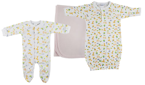Girls Newborn Baby 3 Pc Sets Nc_0961l