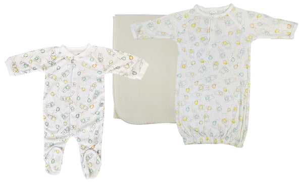 Unisex Newborn Baby 3 Pc Sets Nc_0970l
