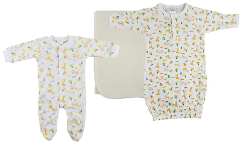 Unisex Newborn Baby 3 Pc Sets Nc_0974l