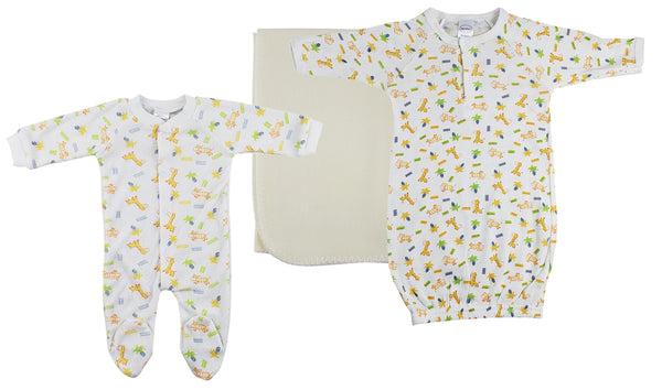 Unisex Newborn Baby 3 Pc Sets Nc_0974l