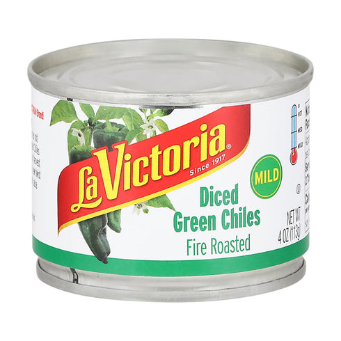 La Victoria - Chilies Diced Green Mild - Case Of 24 - 4 Oz