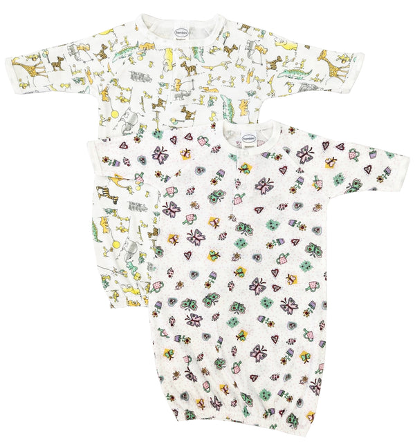 Newborn Baby Girls 2 Piece Gown Set Nc_0805