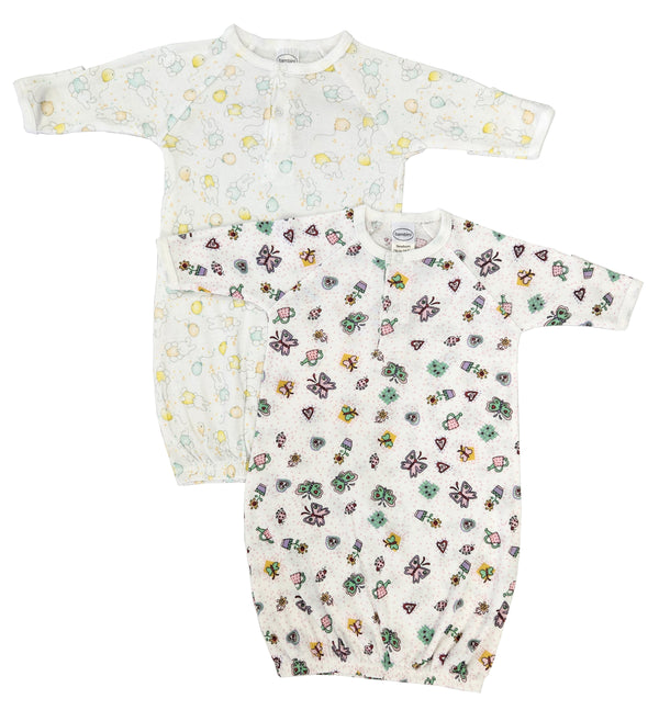 Newborn Baby Girl 2 Piece Gown Set Nc_0794