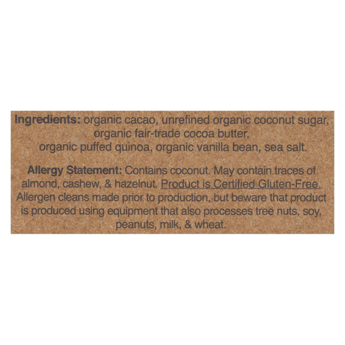 Hu - Dark Chocolate Bar Vanilla Crunch - Case Of 12-2.1 Oz