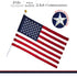 American Flag 210D Embroidered Polyester 2.5x4 Ft - with Pole Sleeve