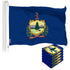 G128 5 Pack: Vermont VT State Flag | 3x5 Ft | LiteWeave Pro Series Printed 150D Polyester | Indoor/Outdoor, Vibrant Colors, Brass Grommets, Thicker and More Durable Than 100D 75D Polyester